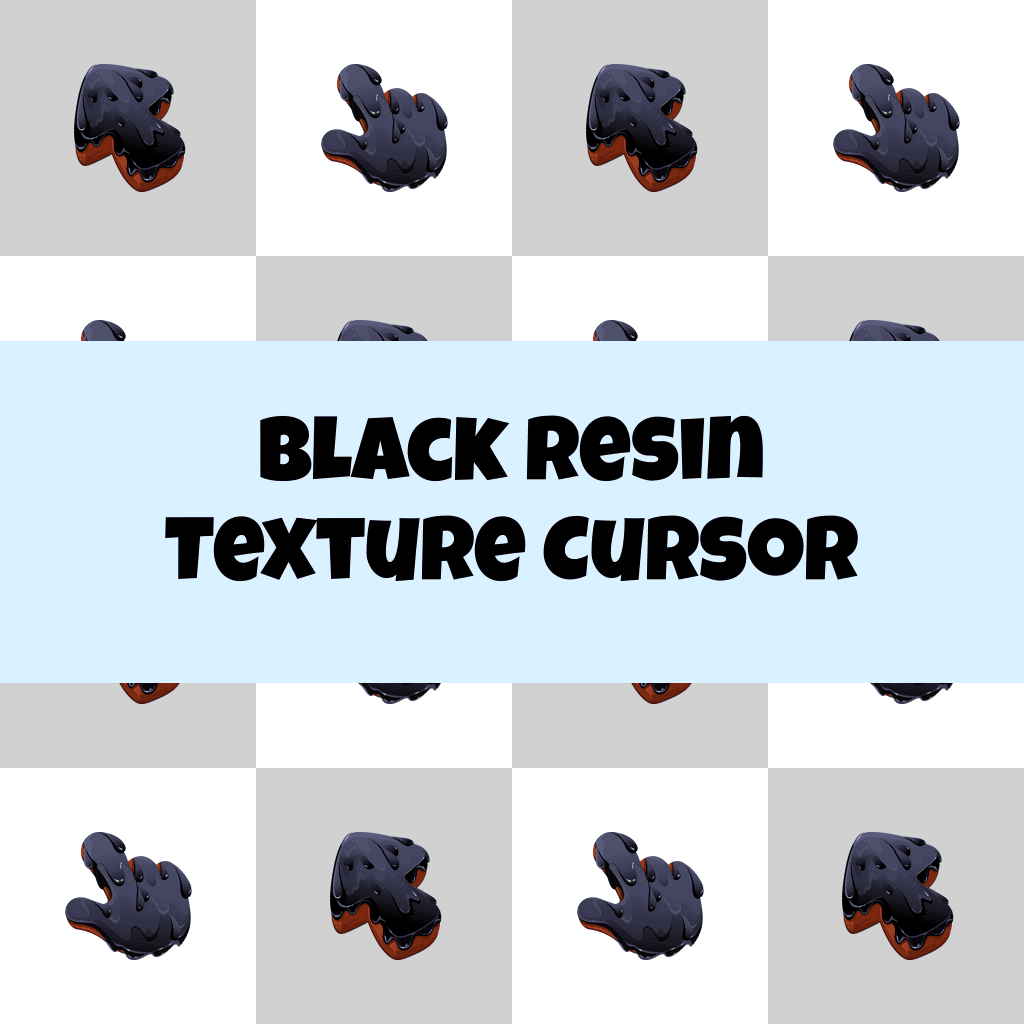 Preview Black Resin Texture cursor custom cursor pack
