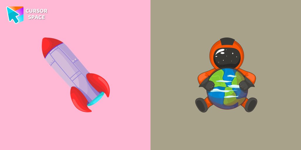 Custom Cursor Astronaut