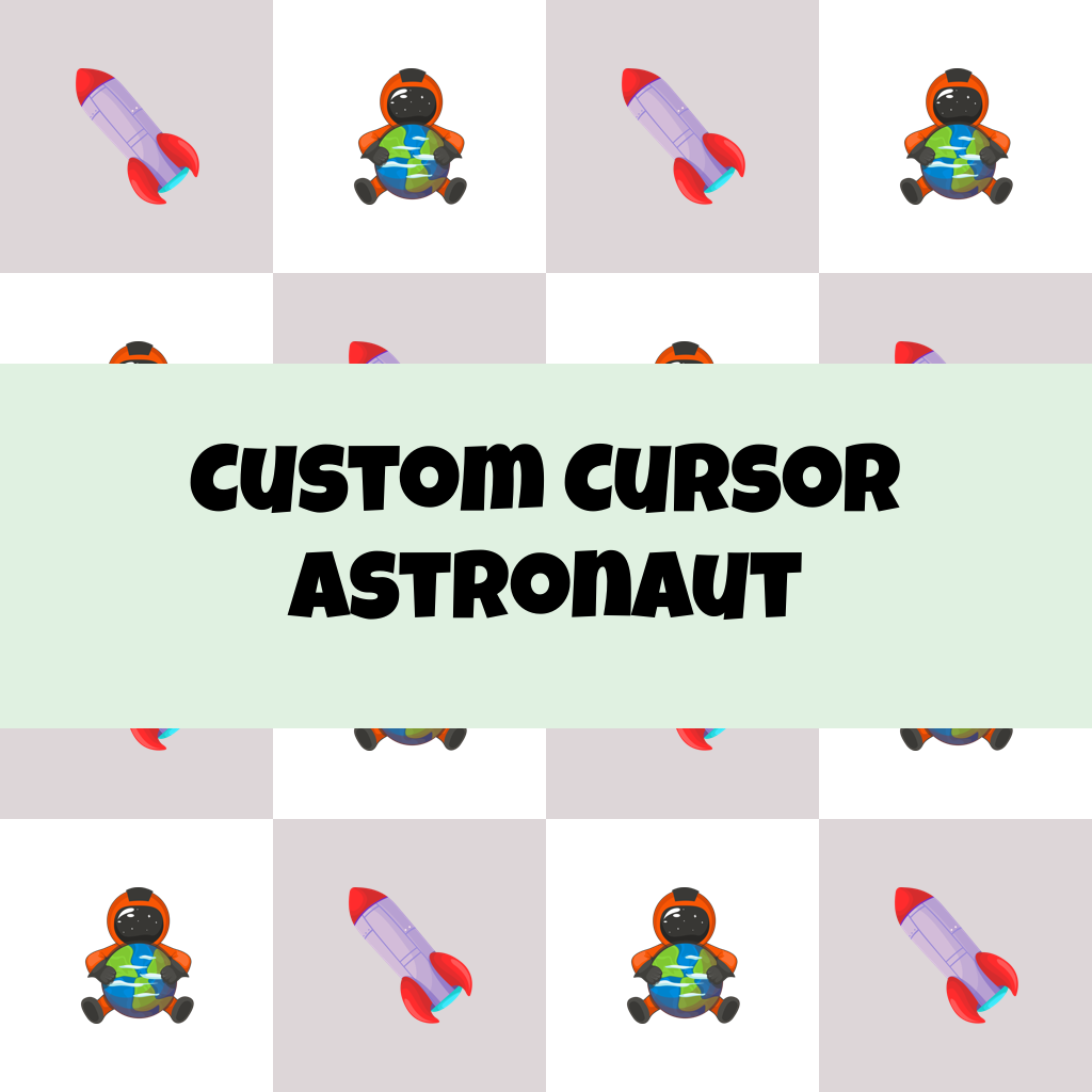 Custom Cursor Astronaut